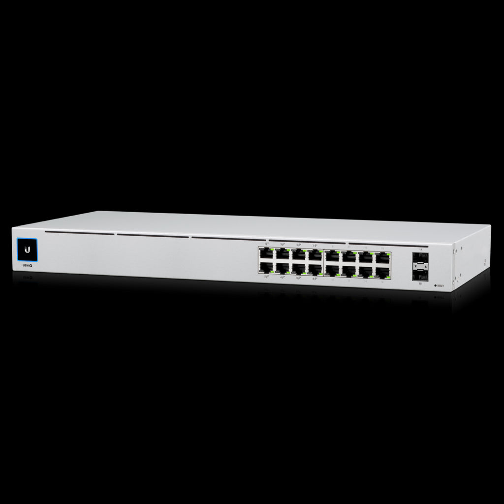 Ubiquiti UniFi 16-port Managed Gigabit Switch - 8x PoE+ Ports, 8x Gigabit Ethernet Ports, 2x SFP , 42W, Touch Display, Fanless , GEN2, Ubiquiti UniFi 16-port Managed Gigabit Switch - 8x PoE+ Ports, 8x Gigabit Ethernet Ports, 2x SFP , 42W, Touch Display, Fanless , GEN2,
